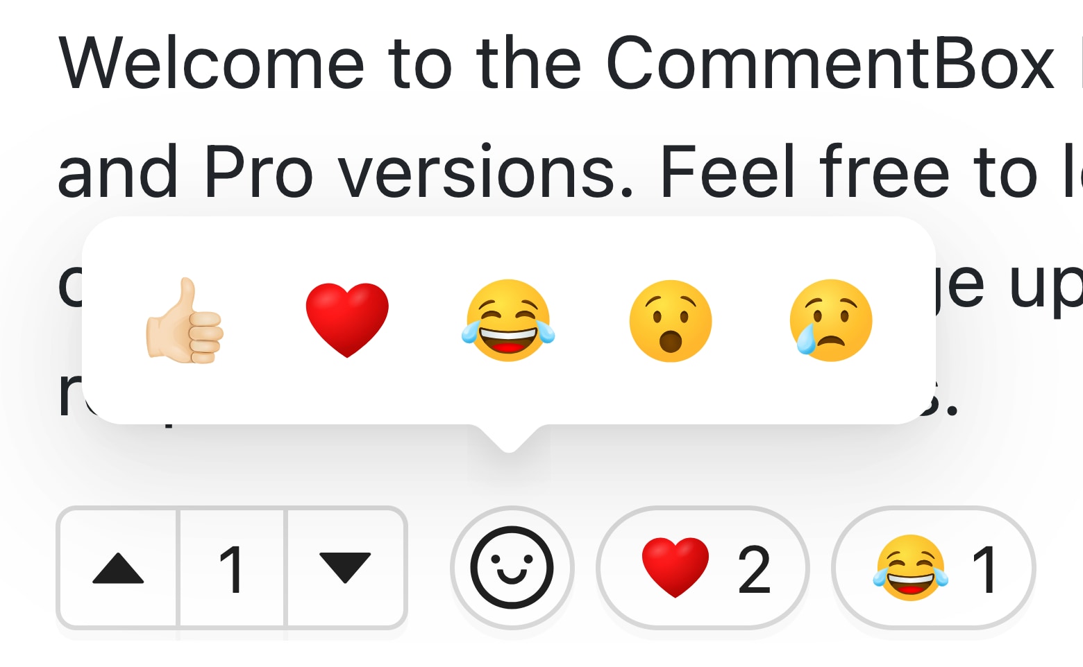 CommentBox for Joomla - Reactions & Voting