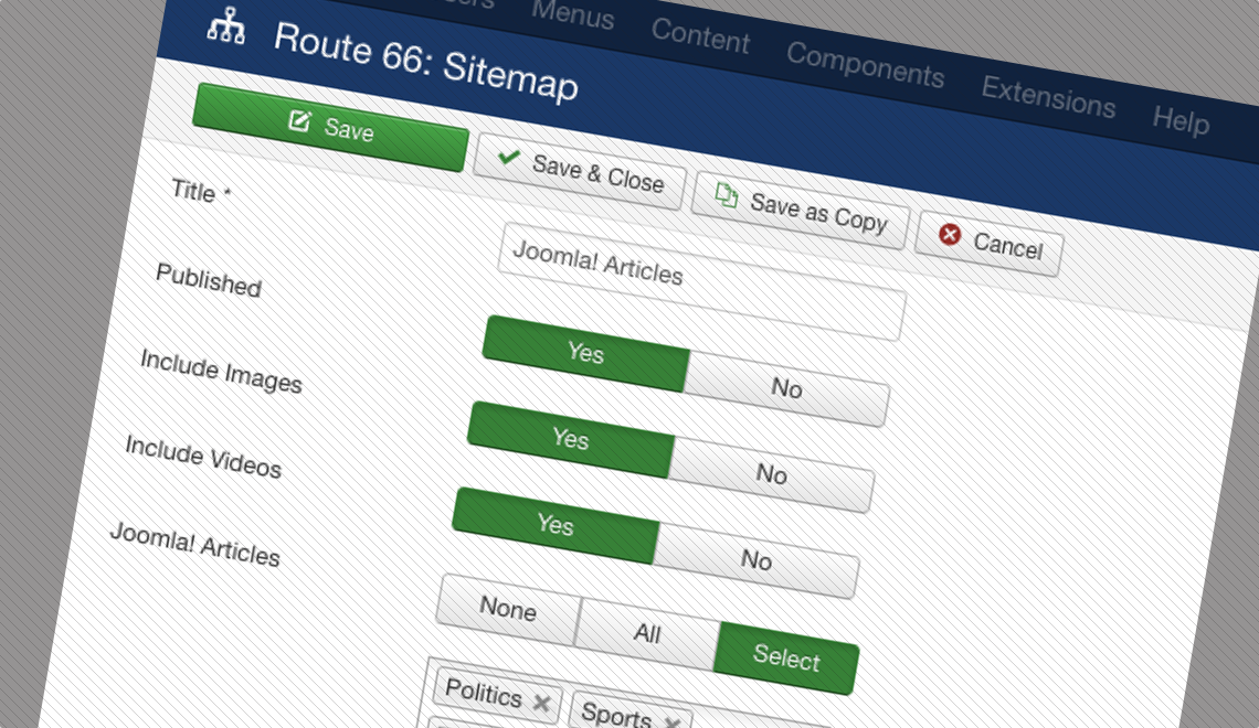 Route 66 XML Sitemaps