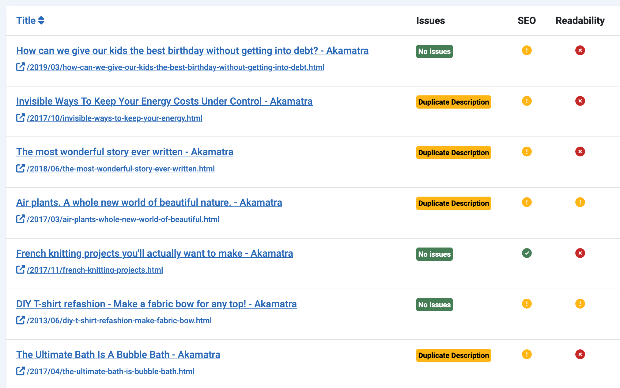 Joomla SEO Crawler – Route 66 Crawled Pages with Multi-Tab Analysis for Any Extension