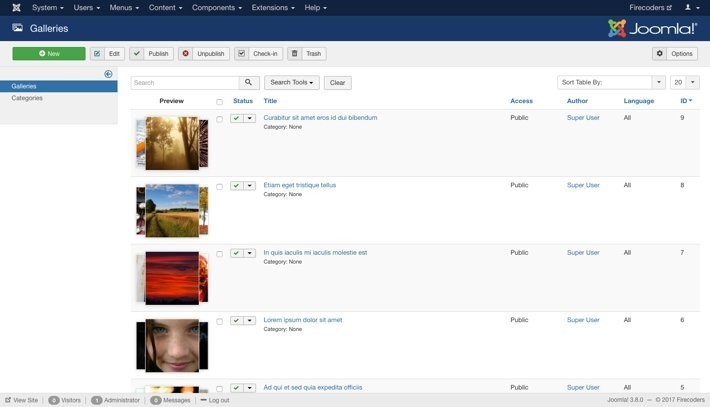 Showtime Joomla Gallery