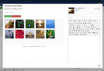 Showtime Joomla Gallery - Joomla! Content Editor Modal