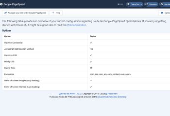 Route 66 now can optimize your site to achieve a high score at Google PageSpeed! 