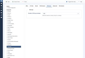 Options: Sitemaps - Route 66 for Joomla
